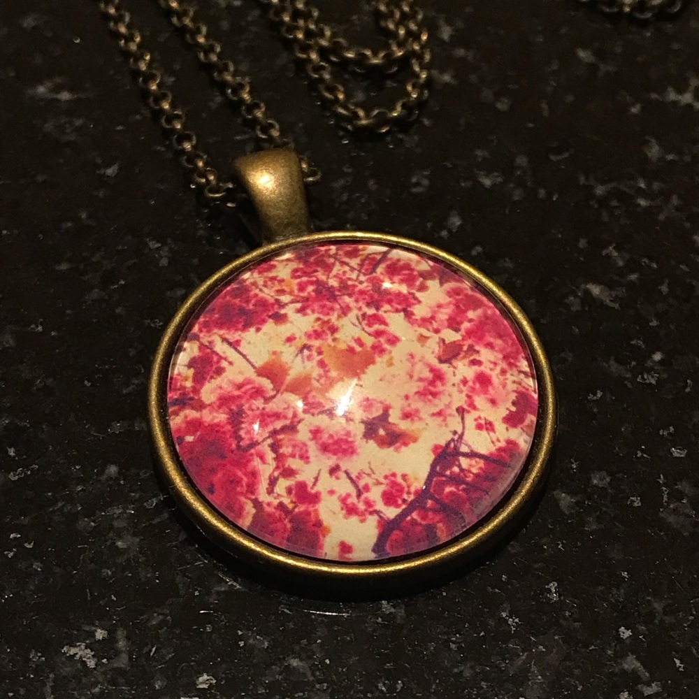 Pink Pendant Necklace